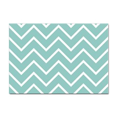 Blue And White Chevron A4 Sticker 100 Pack by zenandchic