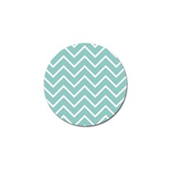 Blue And White Chevron Golf Ball Marker 10 Pack by zenandchic