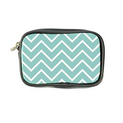 Blue And White Chevron Coin Purse