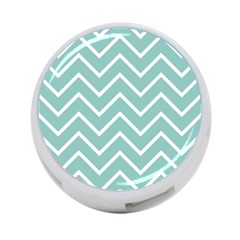 Blue And White Chevron 4-port Usb Hub (one Side) by zenandchic