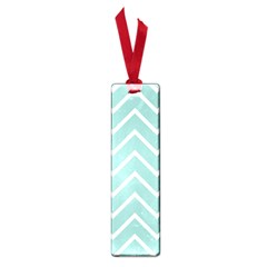 Blue And White Chevron Small Bookmark by zenandchic