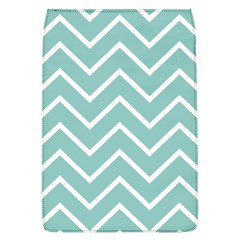 Blue And White Chevron Removable Flap Cover (large) by zenandchic