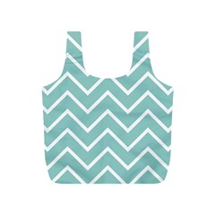 Blue And White Chevron Reusable Bag (s) by zenandchic