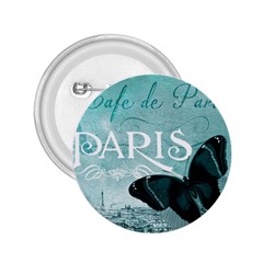 Paris Butterfly 2 25  Button by zenandchic