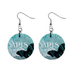 Paris Butterfly Mini Button Earrings