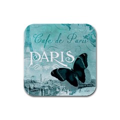 Paris Butterfly Drink Coasters 4 Pack (square) by zenandchic