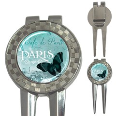 Paris Butterfly Golf Pitchfork & Ball Marker by zenandchic