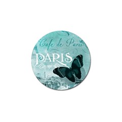 Paris Butterfly Golf Ball Marker by zenandchic