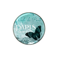 Paris Butterfly Golf Ball Marker (for Hat Clip) by zenandchic