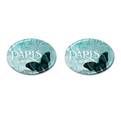 Paris Butterfly Cufflinks (oval)