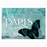 Paris Butterfly Glasses Cloth (Large, Two Sided) Front