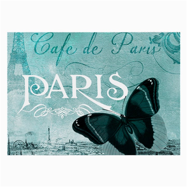 Paris Butterfly Glasses Cloth (Large, Two Sided)