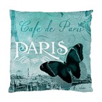 Paris Butterfly Cushion Case (Single Sided)  Front