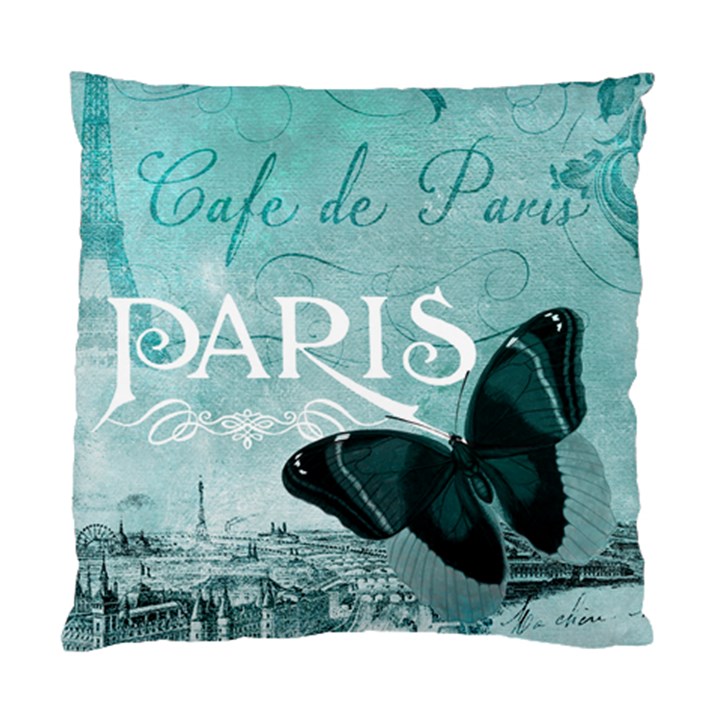 Paris Butterfly Cushion Case (Single Sided) 