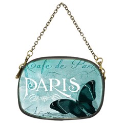 Paris Butterfly Chain Purse (two Sided) 