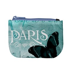 Paris Butterfly Coin Change Purse by zenandchic