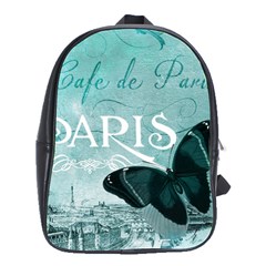 Paris Butterfly School Bag (large) by zenandchic