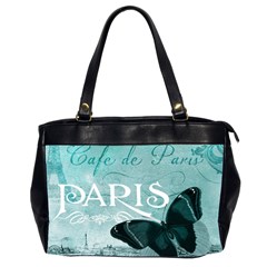 Paris Butterfly Oversize Office Handbag (two Sides) by zenandchic