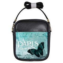 Paris Butterfly Girl s Sling Bag by zenandchic