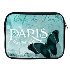 Paris Butterfly Apple Ipad Zippered Sleeve by zenandchic