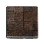 Wood Mosaic Memory Card Reader with Storage (Square) Front