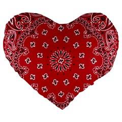 Bandana 19  Premium Heart Shape Cushion by chivieridesigns