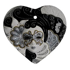 Venetian Mask Heart Ornament by StuffOrSomething