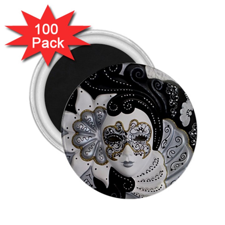 Venetian Mask 2.25  Button Magnet (100 pack)