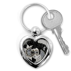 Venetian Mask Key Chain (heart) by StuffOrSomething