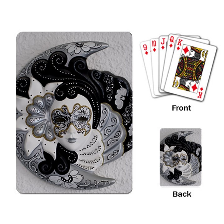 Venetian Mask Playing Cards Single Design