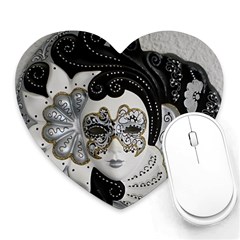 Venetian Mask Mouse Pad (heart) by StuffOrSomething