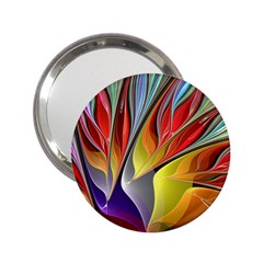 Fractal Bird Of Paradise 2 25  Handbag Mirror by WolfepawFractals