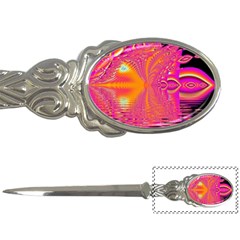 Magenta Boardwalk Carnival, Abstract Ocean Shimmer Letter Opener by DianeClancy