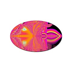 Magenta Boardwalk Carnival, Abstract Ocean Shimmer Sticker 100 Pack (oval) by DianeClancy