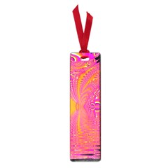 Magenta Boardwalk Carnival, Abstract Ocean Shimmer Small Bookmark by DianeClancy