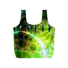 Dawn Of Time, Abstract Lime & Gold Emerge Reusable Bag (s) by DianeClancy