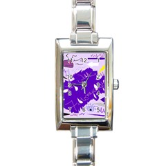 Life With Fibro2 Rectangular Italian Charm Watch by FunWithFibro