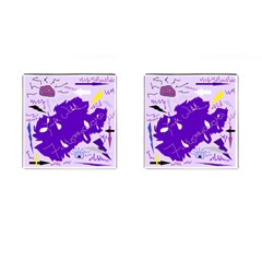 Life With Fibro2 Cufflinks (square) by FunWithFibro