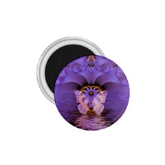 Artsy Purple Awareness Butterfly 1 75  Button Magnet by FunWithFibro