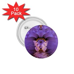 Artsy Purple Awareness Butterfly 1 75  Button (10 Pack) by FunWithFibro