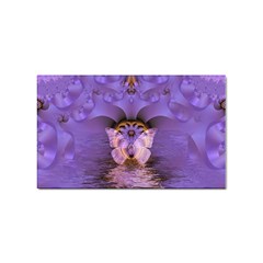 Artsy Purple Awareness Butterfly Sticker 100 Pack (rectangle)