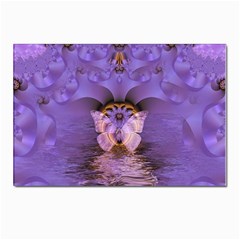 Artsy Purple Awareness Butterfly Postcard 4 x 6  (10 Pack) by FunWithFibro