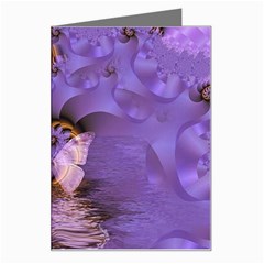 Artsy Purple Awareness Butterfly Greeting Card by FunWithFibro