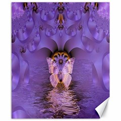 Artsy Purple Awareness Butterfly Canvas 8  X 10  (unframed) by FunWithFibro