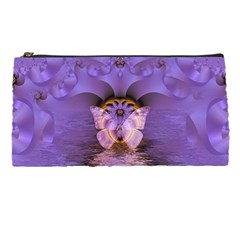 Artsy Purple Awareness Butterfly Pencil Case by FunWithFibro