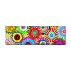 Psychedelic Flowers Bumper Sticker by StuffOrSomething