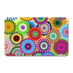 Psychedelic Flowers Magnet (Rectangular) Front