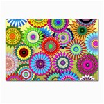 Psychedelic Flowers Postcards 5  x 7  (10 Pack) Front