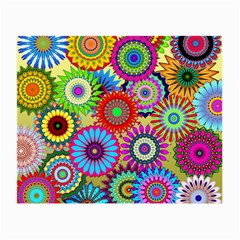 Psychedelic Flowers Glasses Cloth (small, Two Sided)