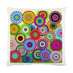 Psychedelic Flowers Cushion Case (two Sided)  by StuffOrSomething